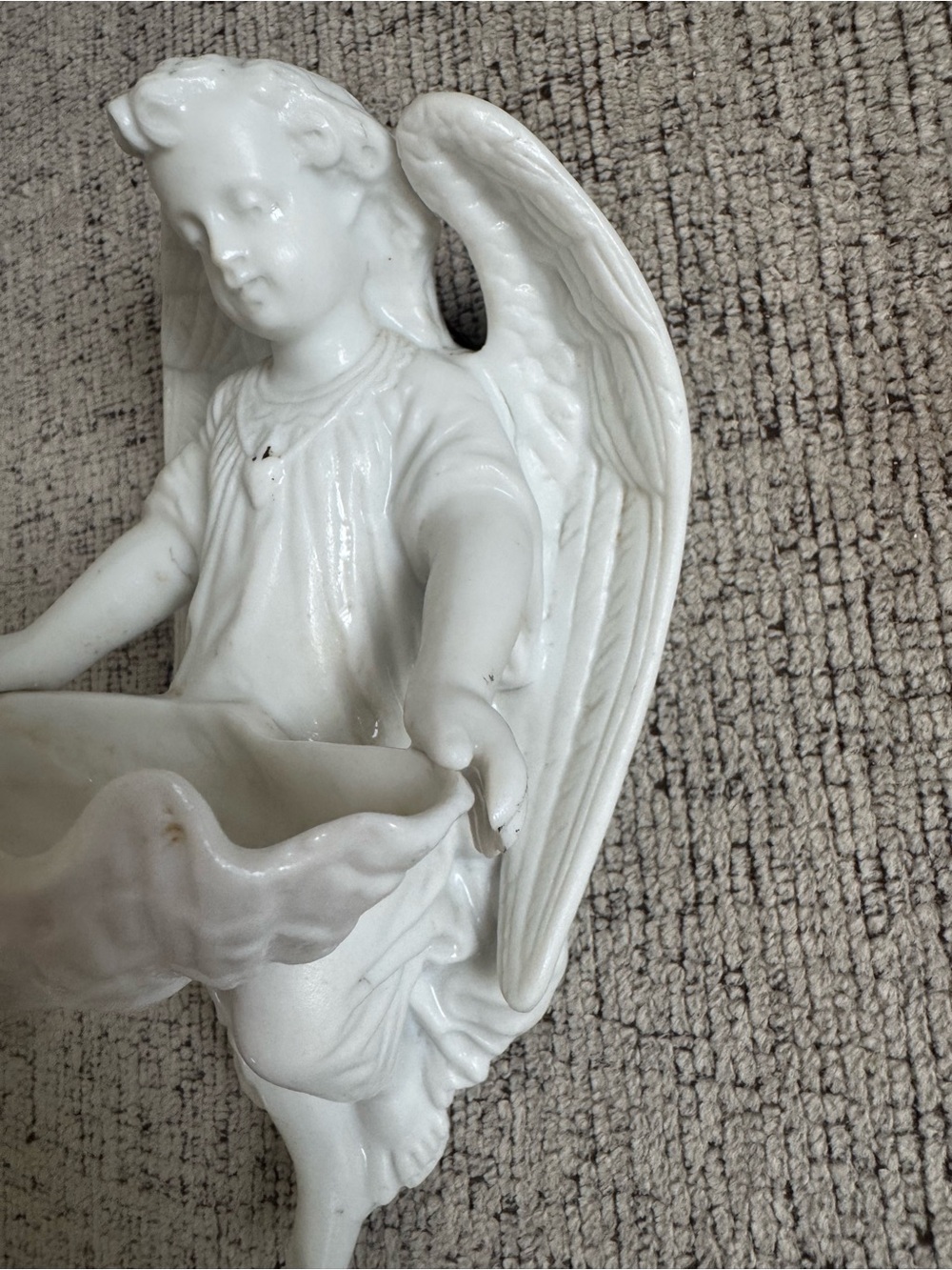 Antique Porcelain Angel - Picture 2 of 9